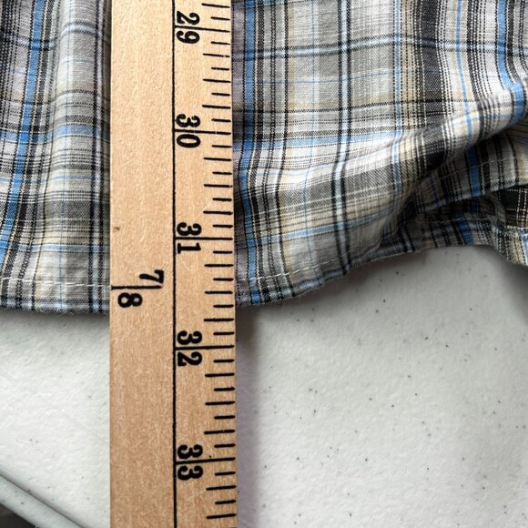 Wrangler Pearl Snap Shirt Mens 3XL Short Sleeve Multicolor Plaid - Picture 7 of 7